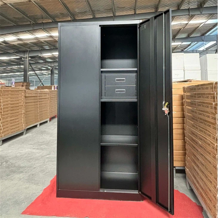 Tall Black Metal Cabinet