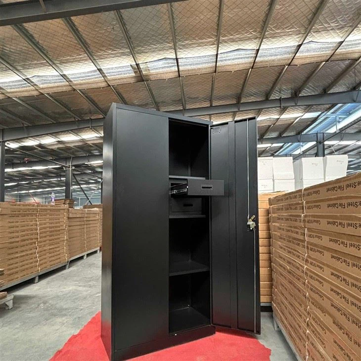 Tall Black Metal Cabinet